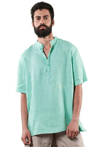 Indie Sadra Shirt - Green - Hemp Republic